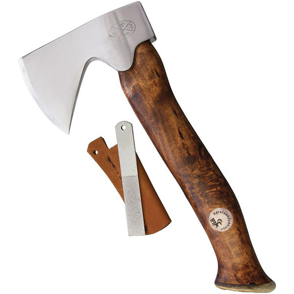 Karesuando Kniven  Vuogas Axe Brown 10.25" OAL