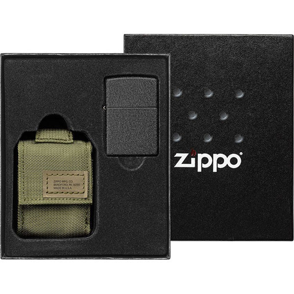 * Zippo  Lighter with MOLLE Tactical Green Pouch