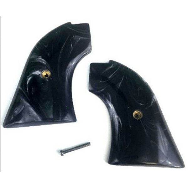 *Heritage Arms Rough Rider * 6 & 9 Shot Grips (.22 &.22 Mag) - Acrylic Faux Black Pear  "Black Bart" Grips
