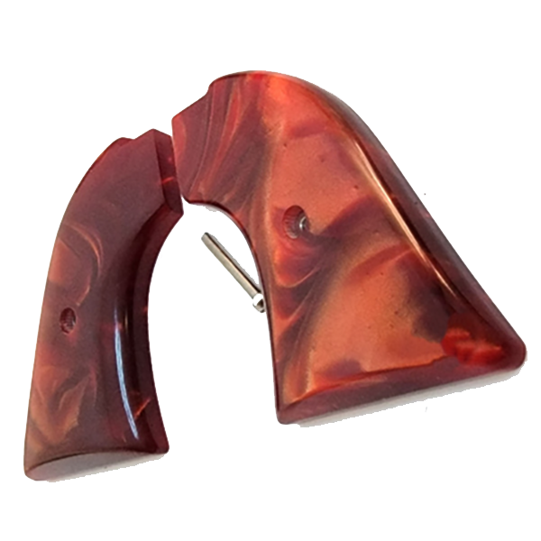 *Heritage Arms Rough Rider * 6 & 9 Shot Grips (.22 &.22 Mag) - Acrylic  Faux Red Fire Pearl Grips