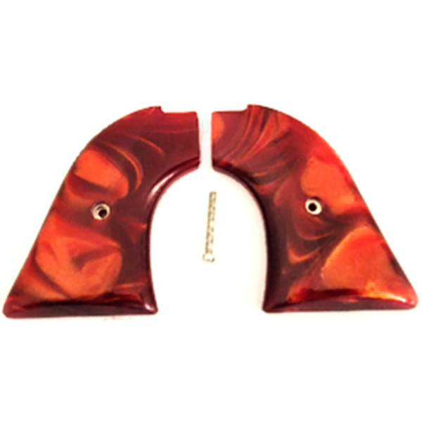 *Heritage Arms Rough Rider * 6 & 9 Shot Grips (.22 &.22 Mag) - Acrylic  Faux Red Fire Pearl Grips