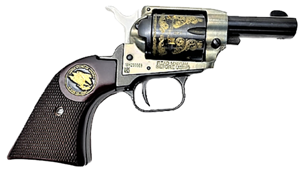 **Heritage Arms Rough Rider 6 & 9 Shot Grips (.22 &.22 Mag) Rosewood Checkered with Eagle "In God We Trust" Medallion