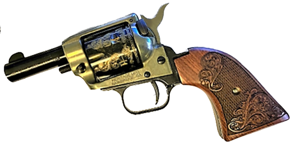 ***Heritage Arms Rough Rider 6 & 9 Shot Grips Carved Rosewood "Gentleman Jim" Grips