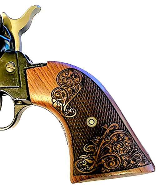 ***Heritage Arms Rough Rider 6 & 9 Shot Grips Carved Rosewood "Gentleman Jim" Grips