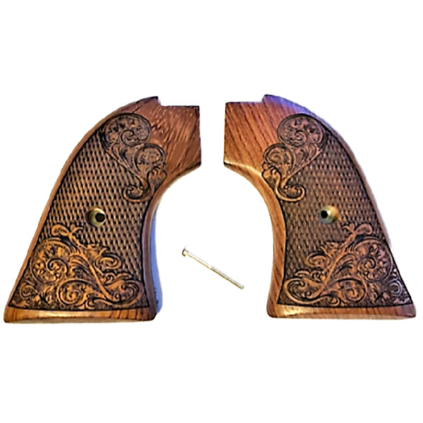 ***Heritage Arms Rough Rider 6 & 9 Shot Grips Carved Rosewood "Gentleman Jim" Grips