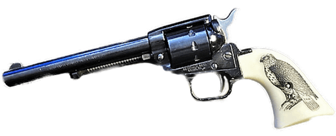 *Heritage Arms Rough Rider 6 & 9 Shot Grips (.22 &.22 Mag) UV / HD Printed Faux Scrimshaw Hawk Image on ABS Grips