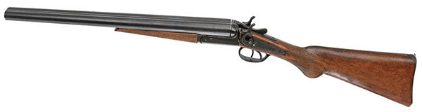 Western - Non-Firing Inert Double Barrel Coach Shotgun Replica Reproduction 35.00" 7 Pounds - Decoration