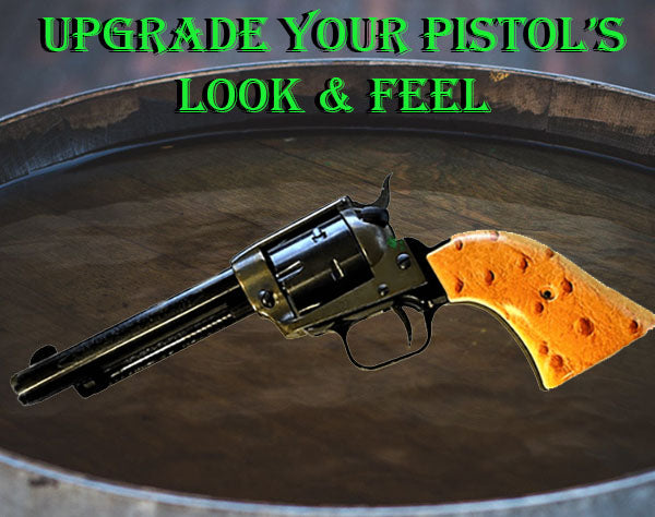 *Heritage Arms Rough Rider 6 & 9 Shot Grips (.22 &.22 Mag) UV / HD Printed Ostrich Skin Image on ABS Grips