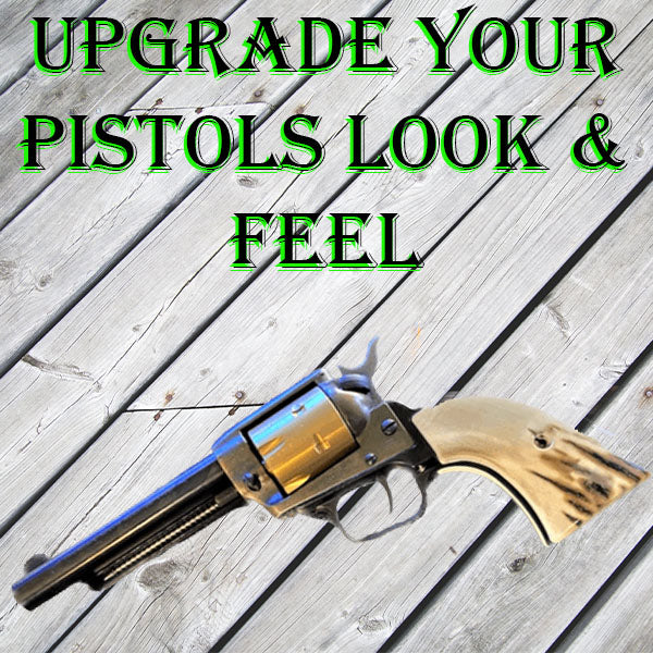 *Heritage Arms Rough Rider 6 & 9 Shot Grips (.22 &.22 Mag) UV / HD Printed Mammoth Tusk Image on ABS Grips