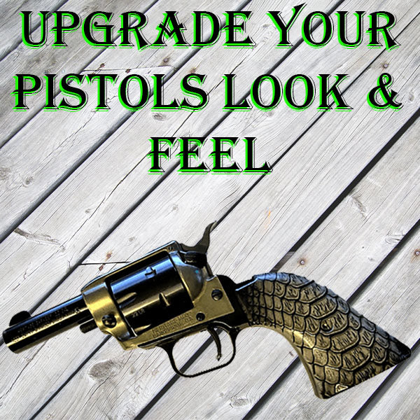 *Heritage Arms Rough Rider 6 & 9 Shot Grips (.22 &.22 Mag) UV / HD Printed Black Snake Skin Image on ABS Grips (Copy)