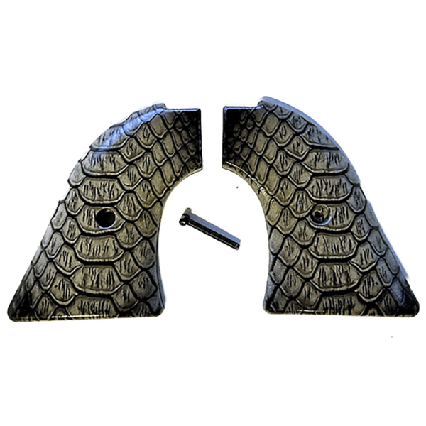 *Heritage Arms Rough Rider 6 & 9 Shot Grips (.22 &.22 Mag) UV / HD Printed Black Snake Skin Image on ABS Grips (Copy)