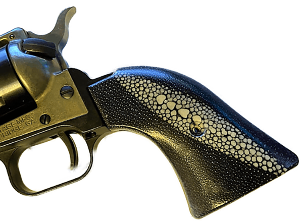 *Heritage Arms Rough Rider 6 & 9 Shot Grips (.22 &.22 Mag) UV / HD Printed Stingray Skin Image on ABS Grips
