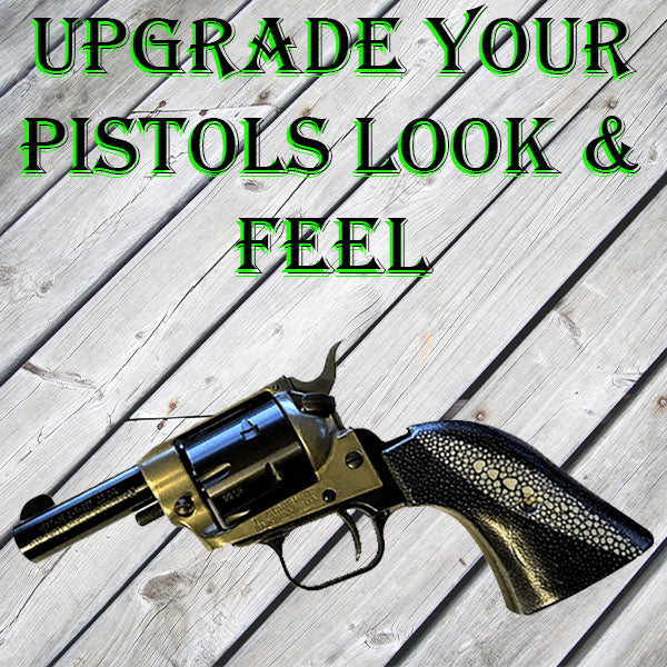 *Heritage Arms Rough Rider 6 & 9 Shot Grips (.22 &.22 Mag) UV / HD Printed Stingray Skin Image on ABS Grips