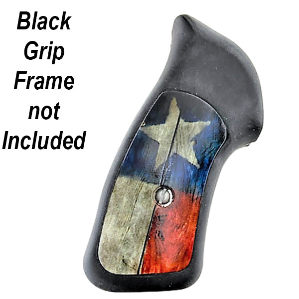 Ruger Sp101 Insert UV/HD Printed Texas Flag Rustic Image on Acrylic blanks - Insert and grip screw only NO RUBBER Frame. Requires us of your OEM grip frame