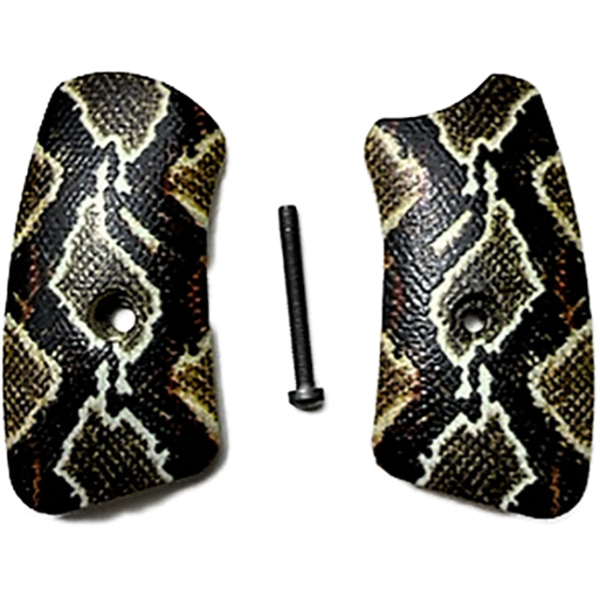 Ruger Sp101 Insert UV/HD Printed Snake Skin Image on Acrylic blanks - Insert and grip screw only NO RUBBER Frame. Requires us of your OEM grip frame