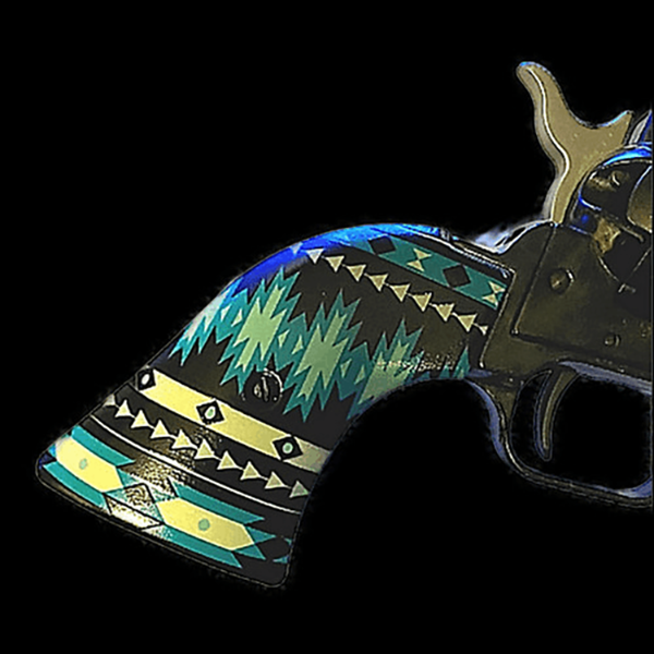 *Heritage Arms Rough Rider 6 & 9 Shot Grips (.22 &.22 Mag) UV / HD Printed Traditional Southwestern Blanket Image on ABS Grips