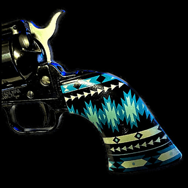 *Heritage Arms Rough Rider 6 & 9 Shot Grips (.22 &.22 Mag) UV / HD Printed Traditional Southwestern Blanket Image on ABS Grips