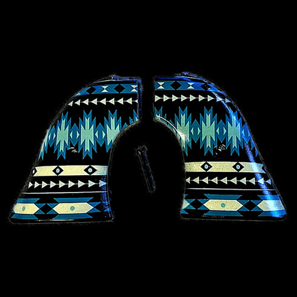 *Heritage Arms Rough Rider 6 & 9 Shot Grips (.22 &.22 Mag) UV / HD Printed Traditional Southwestern Blanket Image on ABS Grips