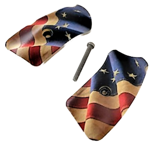 Ruger Sp101 Insert UV/HD Printed US Flag Betsy Ross Image on Acrylic blanks - Insert and grip screw only NO RUBBER Frame. Requires us of your OEM grip frame