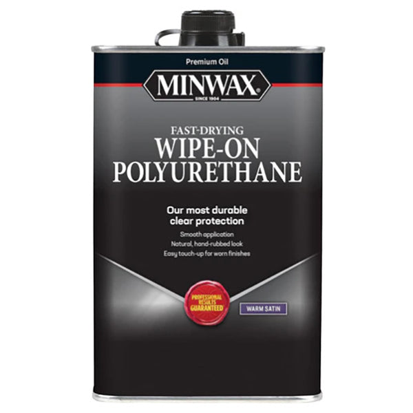 Minwax Oil-Based Wipe-On Polyurethane, 1 Quart, Satin