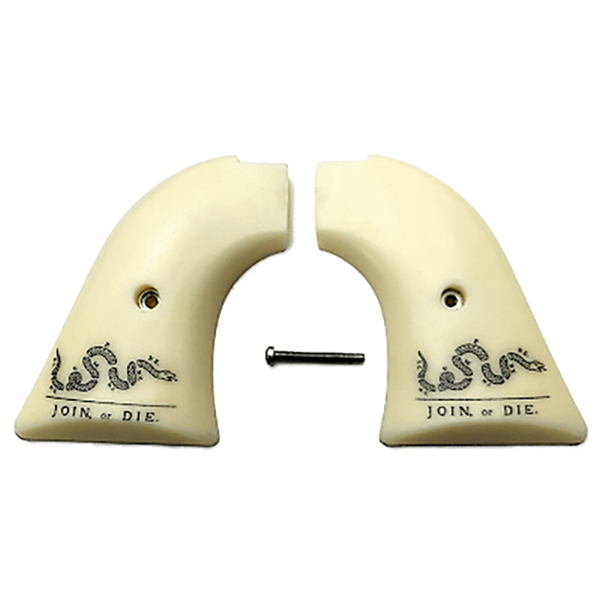 *Heritage Arms Rough Rider 6 & 9 Shot Grips (.22 &.22 Mag) UV / HD Printed Join or Die Snake Image on ABS Grips