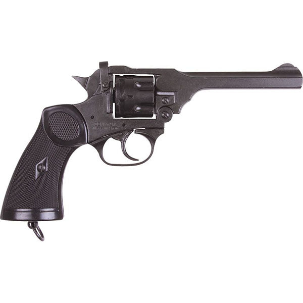 Non-Firing Inert Webley British Revolver Replica Composite Grips 13.00"  1.75 Pounds - Decoration
