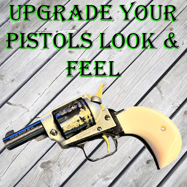 Heritage Arms Rough Rider * 6 & 9 Shot Grips (.22 &.22 Mag) - Birdshead - Acrylic "Faux Ivory"  Fits Birdshead Model Only