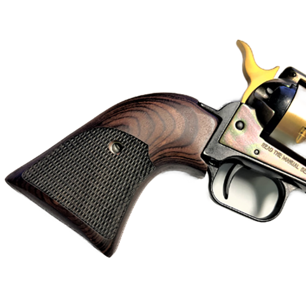 ***Heritage Arms Rough Rider 6 & 9 Shot Grips Checkered Rosewood Oversized Target Grips