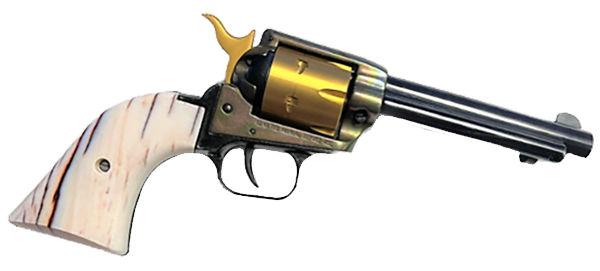 *Heritage Arms Rough Rider 6 & 9 Shot Grips (.22 &.22 Mag) UV / HD Printed Ivory Tusk Image on ABS Grips