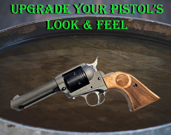 Ruger - Wrangler Model - Unfinished Walnut Checkered & Carved Eagle