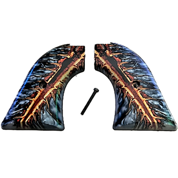 *Heritage Arms Rough Rider 6 & 9 Shot Grips (.22 &.22 Mag) UV / HD Printed Pinecone Image on ABS Grips