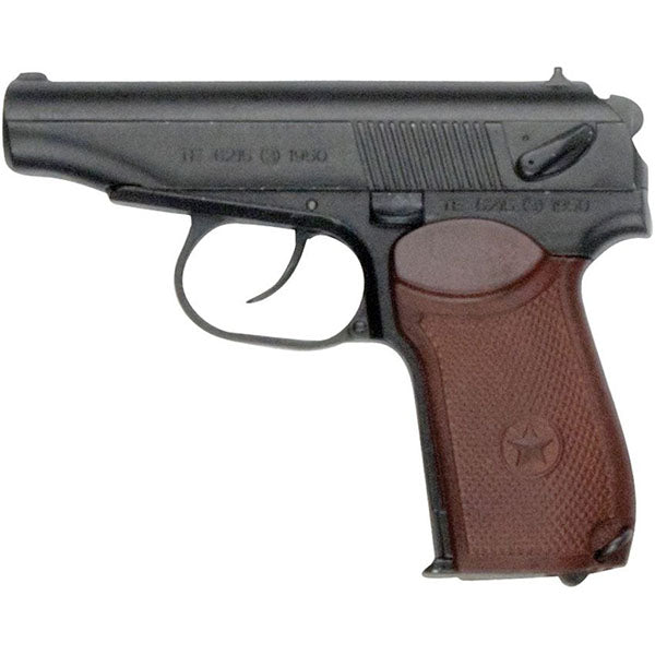 Non-Firing Inert Russian WWII Makarov Pistol Replica Wood Grips 6.34"  1.5 Pounds - Decoration