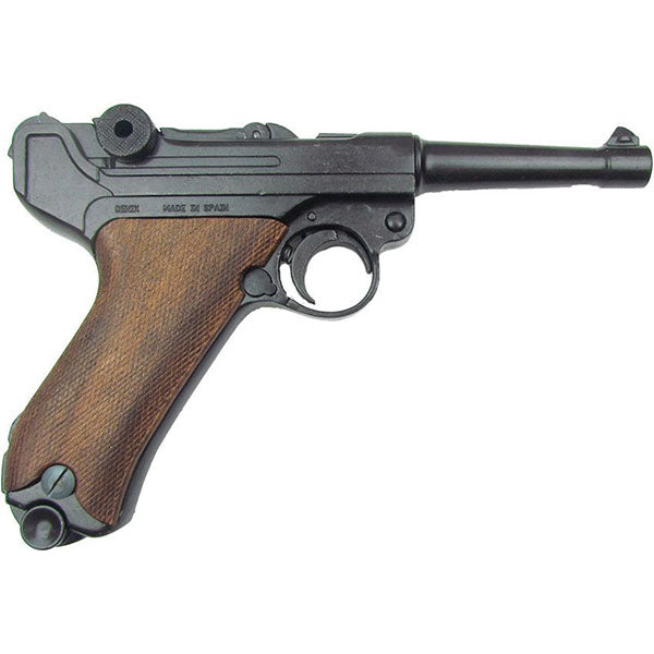Non-Firing Inert Luger P08 Model Replica Wood Grips 10"  2.2 Pounds - Decoration