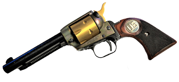 **Heritage Arms Rough Rider 6 & 9 Shot Grips (.22 &.22 Mag) Rosewood Checkered with U.S  Medallion