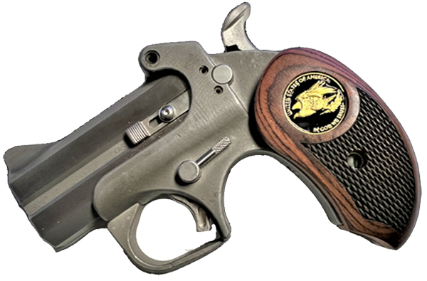 *Bond Arms Derringer XL Rosewood Gold Eagle "In God We Trust" Medallion Grips - XL - WoodWorld of Texas