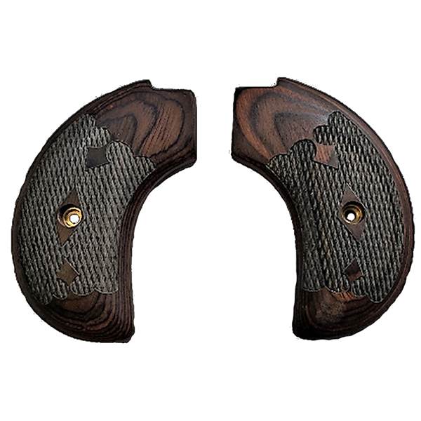 Heritage Arms Rough Rider * 6 & 9 Shot Grips (.22 &.22 Mag) - Birdshead -  Gentlemen Rosewood checkered engraved grips - Fits Birdshead Model Only