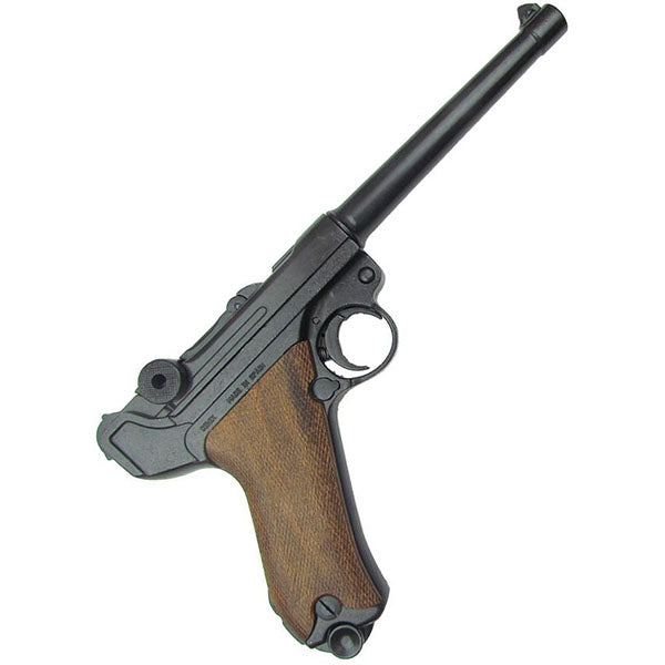 Non-Firing Inert Luger P08 Model Replica Wood Grips 11.8"  2.2 Pounds - Decoration