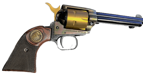 **Heritage Arms Rough Rider 6 & 9 Shot Grips (.22 &.22 Mag) Rosewood Checkered with Eagle Medallion