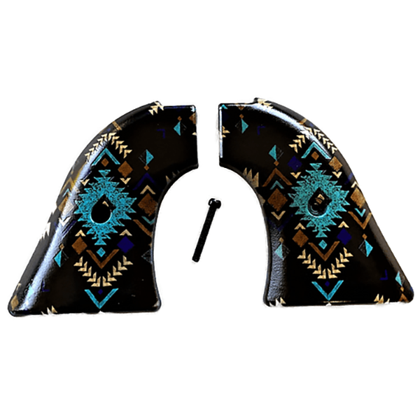 *Heritage Arms Rough Rider 6 & 9 Shot Grips (.22 &.22 Mag) UV / HD Printed Aztec Image on ABS Grips