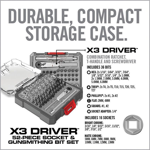 X3 Driver 52-Piece Sett - Real Avid