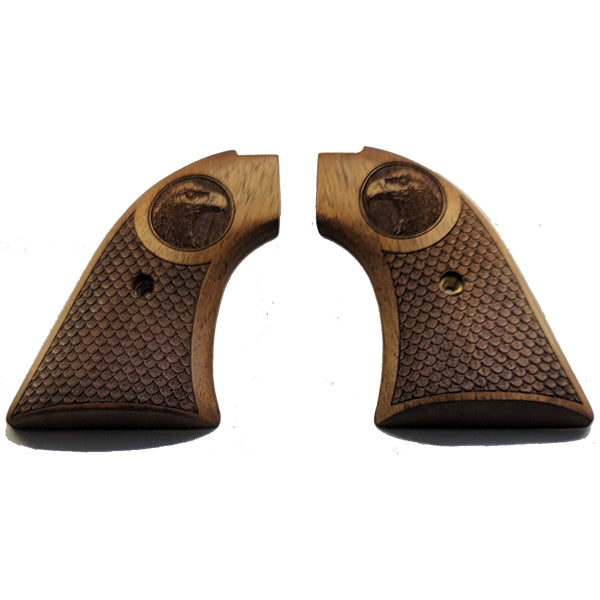 **Heritage Arms Rough Rider 6 & 9 Shot Grips Unfinished Walnut  Checkered with Carved American Eagle Grips
