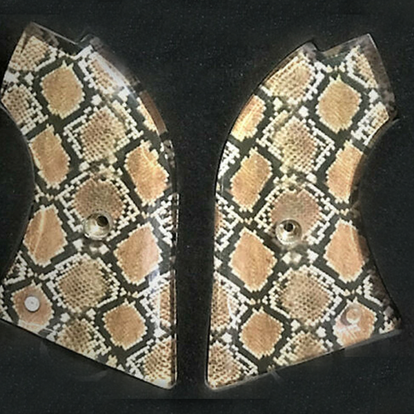 *Heritage Arms Rough Rider 6 & 9 Shot Grips (.22 &.22 Mag) UV / HD Printed Rattle Snake Diamondback  Image on ABS Grips