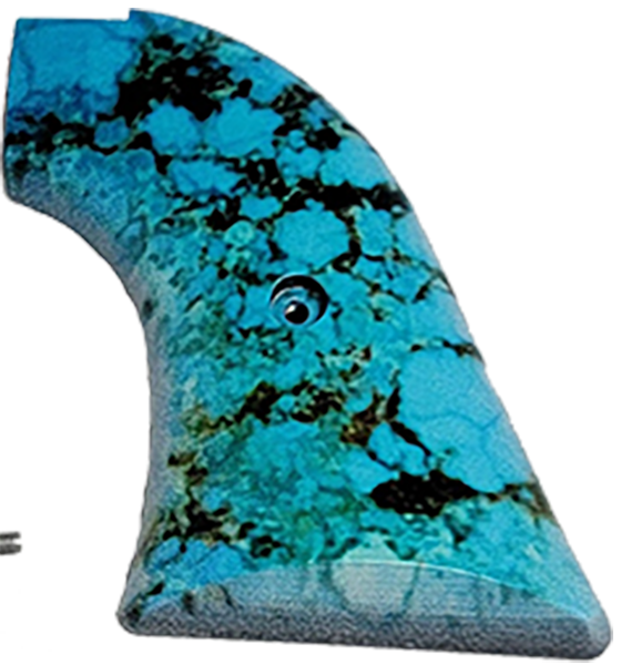 *Heritage Arms Rough Rider 6 & 9 Shot Grips (.22 &.22 Mag) UV / HD Printed Turquoise Image on ABS Grips