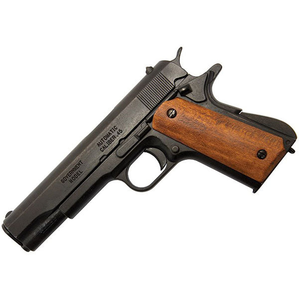 Non-Firing Inert M1911 A1 Auto Pistol Replica Replica Wood Grips 9.5"  2.00 Pounds - Decoration