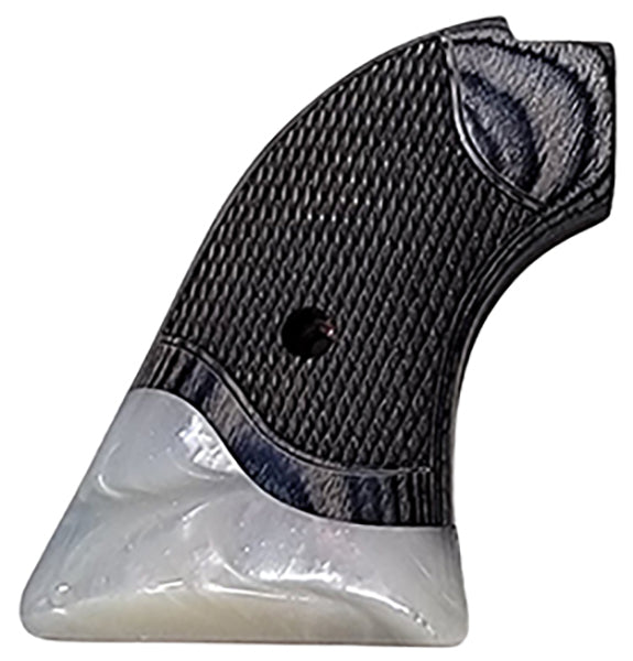 **Heritage Arms Rough Rider 6 & 9 Shot Grips (.22 &.22 Mag) Rosewood Black Checkered with Acrylic Mother of Pearl Accent