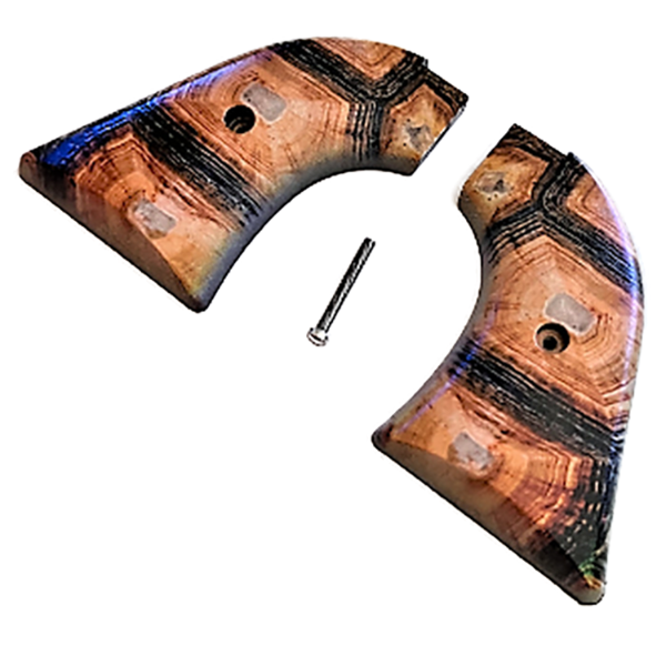 *Heritage Arms Rough Rider 6 & 9 Shot Grips (.22 &.22 Mag) UV / HD Printed Faux Tortoise Shell Image on ABS Grips