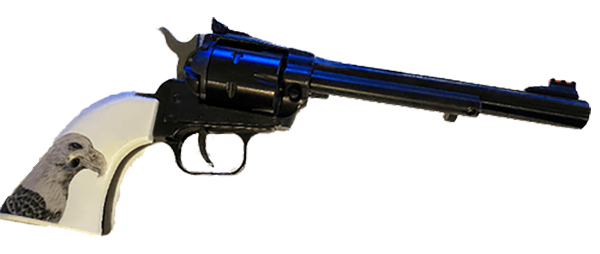 *Heritage Arms Rough Rider 6 & 9 Shot Grips (.22 &.22 Mag) UV / HD Printed Faux Scrimshaw Eagle Image on ABS Grips