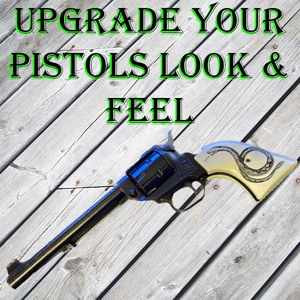 *Heritage Arms Rough Rider 6 & 9 Shot Grips (.22 &.22 Mag) UV / HD Printed Coiled Rattle Snake  Image on Acrylic Grips