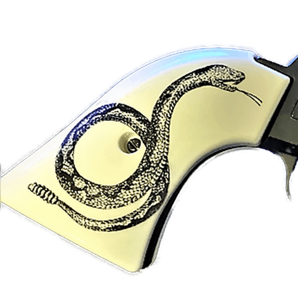 *Heritage Arms Rough Rider 6 & 9 Shot Grips (.22 &.22 Mag) UV / HD Printed Coiled Rattle Snake  Image on Acrylic Grips