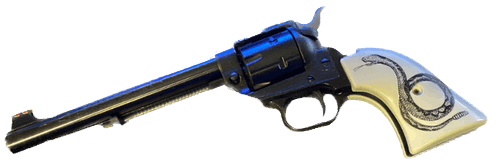 *Heritage Arms Rough Rider 6 & 9 Shot Grips (.22 &.22 Mag) UV / HD Printed Coiled Rattle Snake  Image on Acrylic Grips